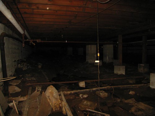 Basement crawlspace under the Sheraton building