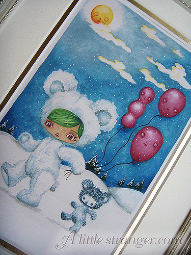Snow Bear framed print