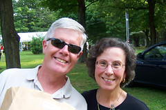 Board members Dave McCullough and Marie Hubbs