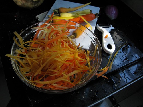 making carrot salad
