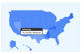 Google Flu Trends Map