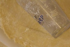 Use a pint glass to roll your dough out if you don't have a rolling pin