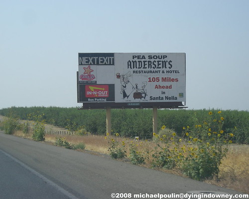 Andersen's Pea Soup Restaurant & Motel billboard
