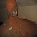 Ceiling tube dumping pure rust