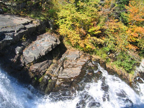 Rock plateaus on the falls