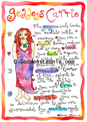 Goddess Carrie: Custom Soul Story art