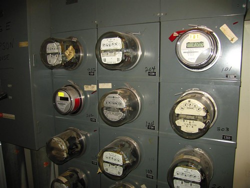 Individual apartment electric meters