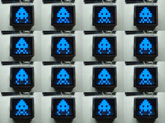 Still images from space invaders animation