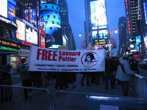 Free Leonard Peltier protesters