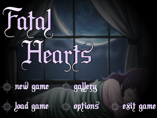 Fatal Hearts Title Screen