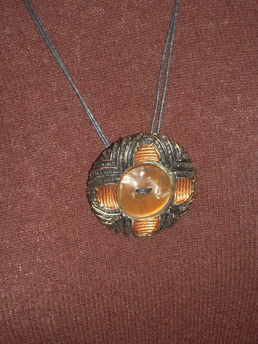 Vintage Button Necklace 