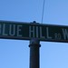 Blue Hill Road West street sign