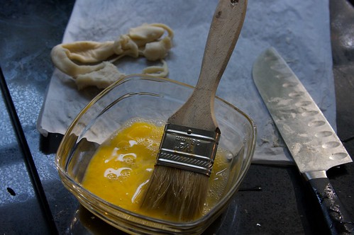 working with the pastry dough