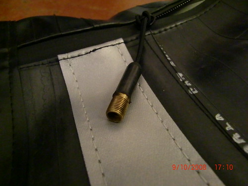 the zipper pulls are made from valves