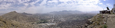 Looking south from TV hill in Kabul, Afghanistan