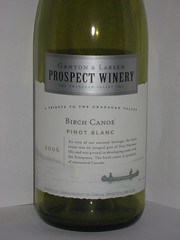Prospect Winery Birch Canoe Pinot Blanc 2006