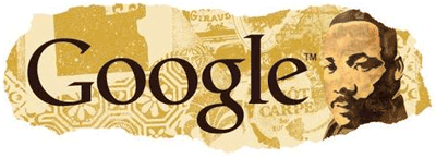 Martin Luther King Day Logo '09 Google