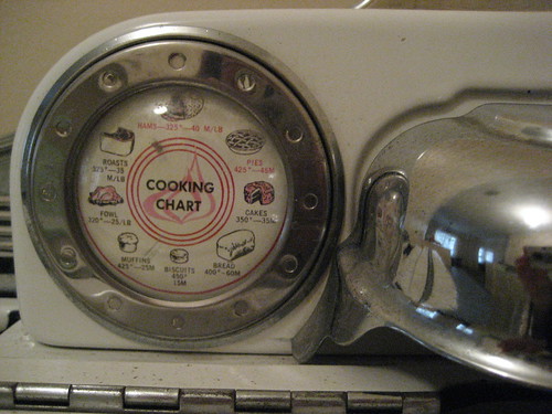 Chateau Marmont Vintage Stove Cooking Chart