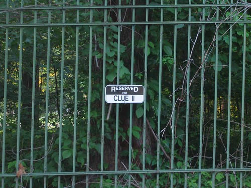 Reserved for Clue II sign