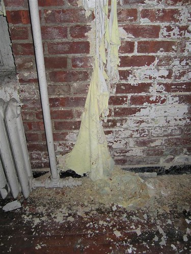 Asbestos insulation dust