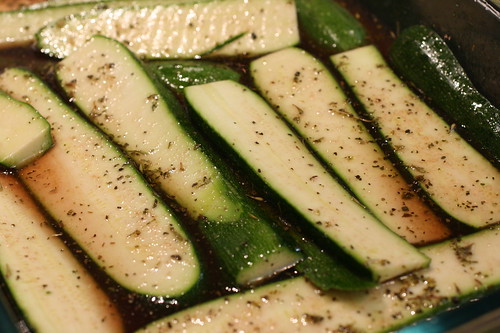 marinating zucchini
