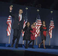 Barack Obama y su familia