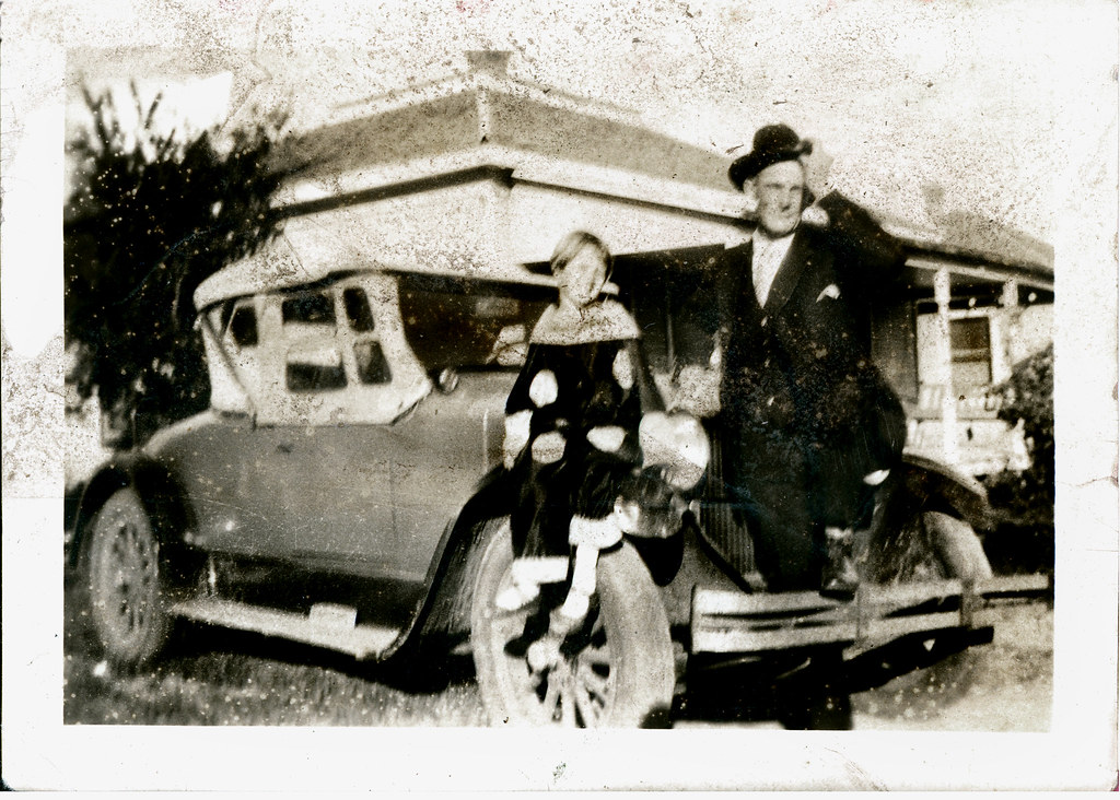 Dad and Daughter with auto