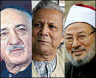 Fethullah Gülen, Muhammed Yunus y Yusuf Al Qaradawi