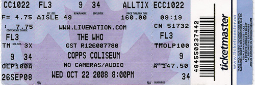 The Who Concert Ticket | Hamilton
