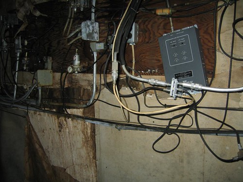 Spaghetti wiring over the nightclub