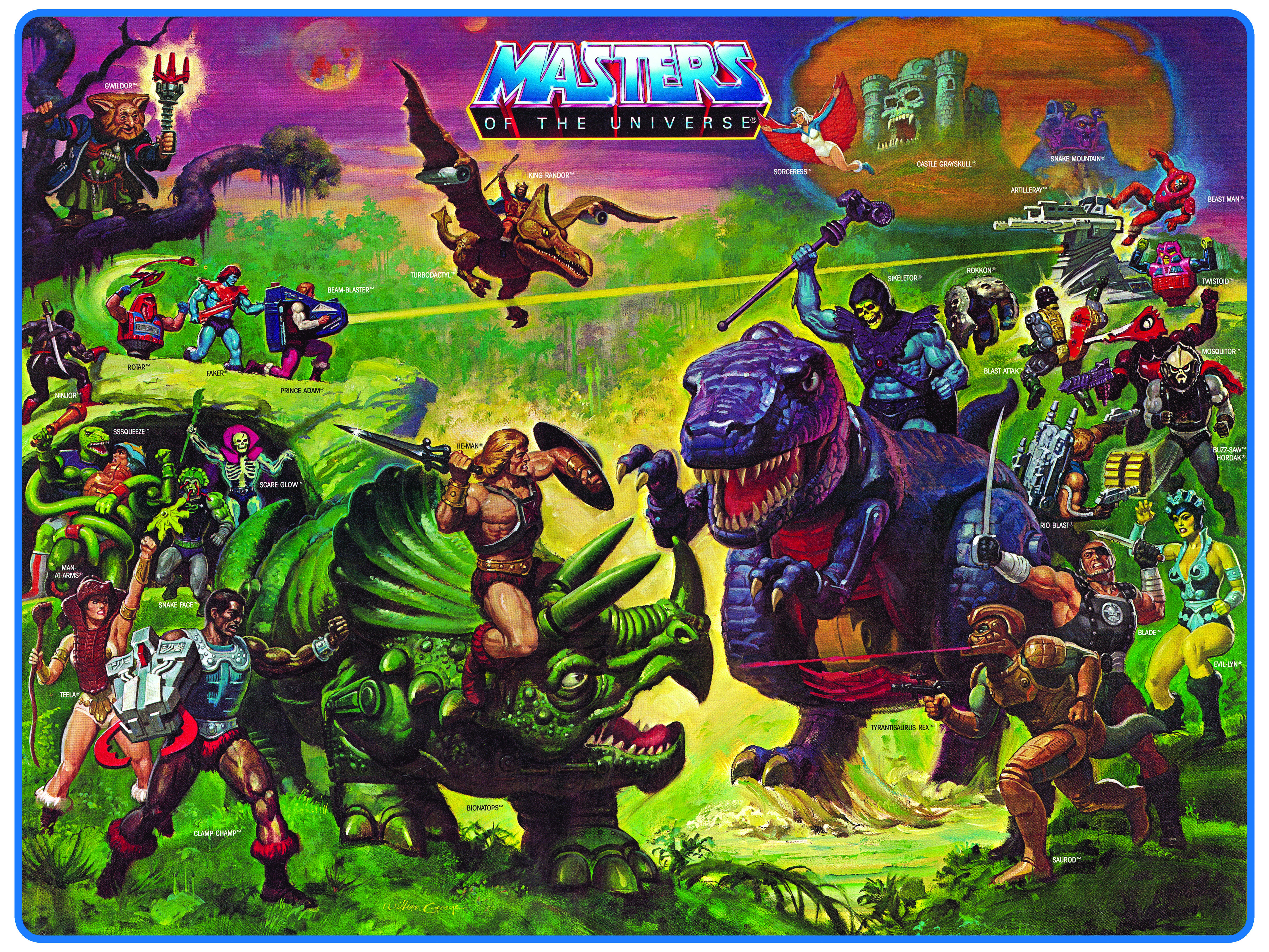 Masters Of The Universe Paintings By Earl Norem, William George and Esteban...