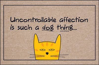 Uncontrollable affection is such a dog thing - Funny Doormat