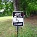 All pet must be on a leash sign