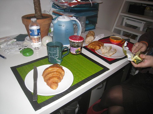Typical French breakfast