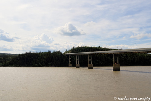 The pipeline crosses the Yukon River