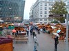 Rainy christmas market