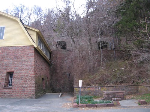 The tunnels viewed from the parking lot