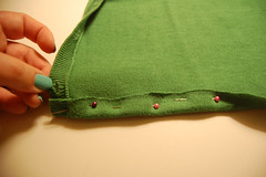 Tutorial: Defrumpifying a Cardigan « Two Whole Cakes
