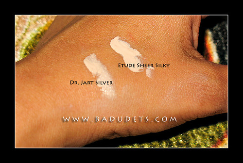 Dr. Jart Silver and Etude Sheer Silky