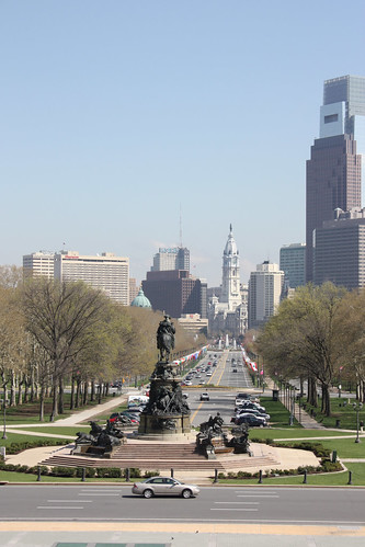 The view from the top of the Rocky Steps
