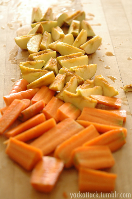 Chopped Apples and Carrots