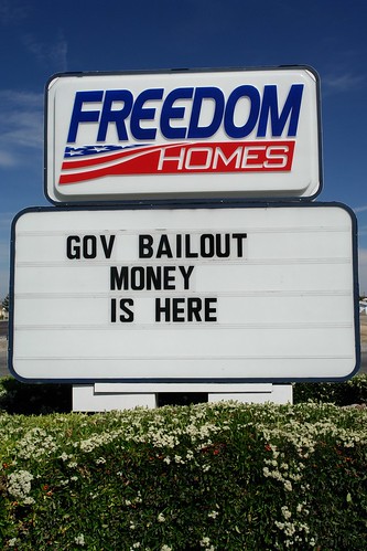 government bailouts are printing money