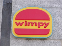 Signs on the former Megabowl, Pershore Street, Birmingham - Wimpy - sign
