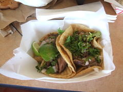 Tacos (lengua and carnitas)