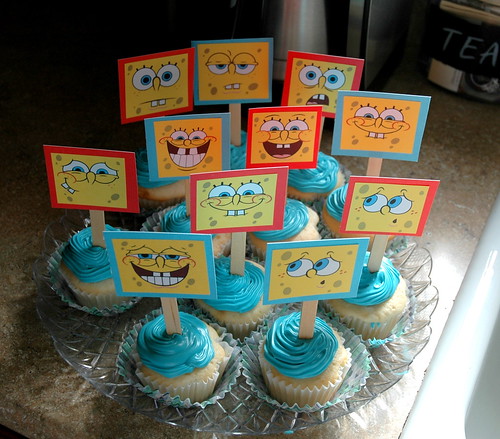 spongebob cupcakes
