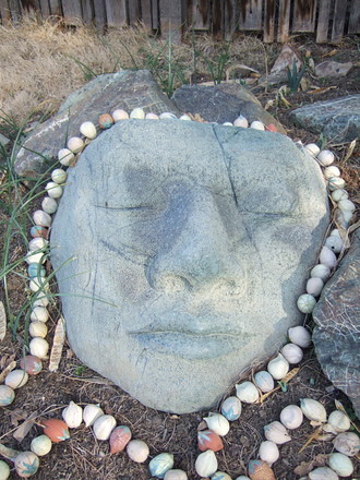 rock sculpture by artist Marcia Donahue