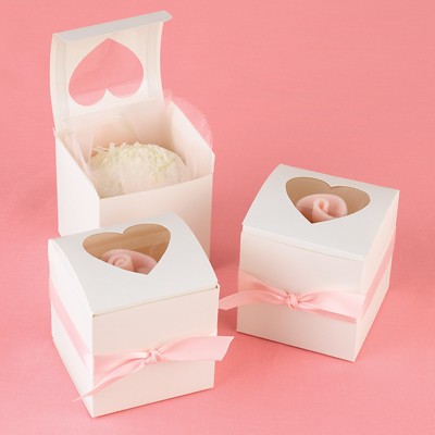 Single Heart Cupcake Boxes