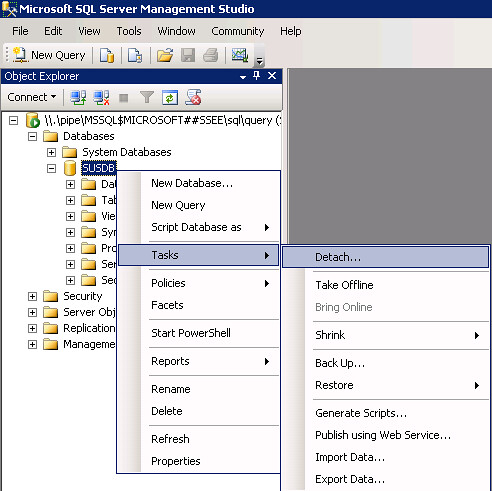 How to Move WSUS Content and Database Files to a Different Volume