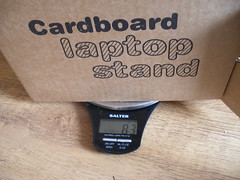 cardboard stand: 83g