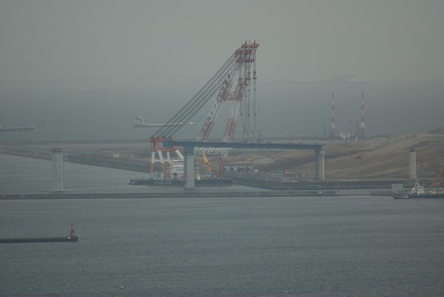 東京港臨海大橋の上部工はじまりました。